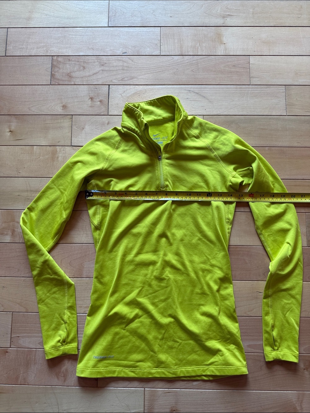 Nike Neon Yellow Therma-Fit Quarter Zip Pullover